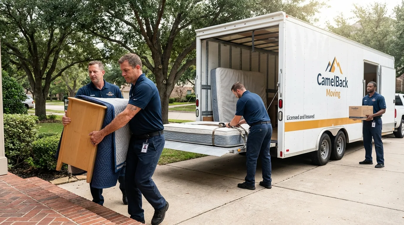 Crew loading residential truck for cross-state move from Maynardville, TN